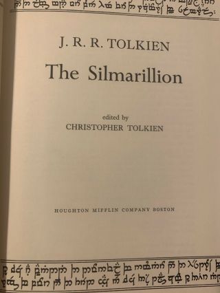 The Silmarillion Hardcover Book By J.  R.  R.  Tolkien
