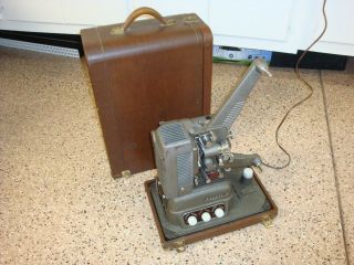 Vintage Revere S - 16 Sound Projector 16mm Movie Film W/ Amp & Speaker Case