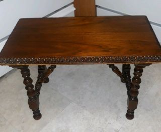 Berkeley & Gay Furniture Antique Small Walnut Side Table Made In The Usa