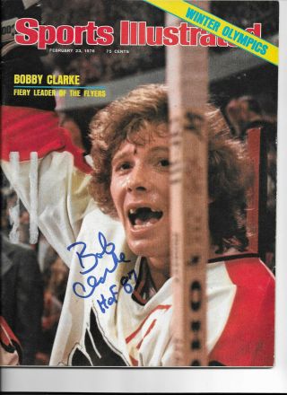 Bobby Clarke Autographed Signed Si Sports Illustrated Philadelphia Flyers
