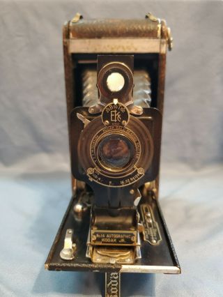 Vintage Eastman Kodak No.  1a Autographic Kodak Jr.  Camera With Case