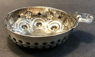 Antique French Silver Tastevin By Martial Gauthier,  Paris,  1888 - 1902