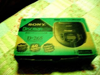 Vtg 1996 Sony Discman Esp2 Portable Cd Player Blue Walkman Mega Bass Box