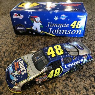 2006 Jimmie Johnson Happy Holidays Frosty Diecast 1:24 Nascar Lowes 48 Racing
