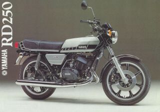 Vintage 1978 Yamaha Rd250 2 - Stroke Twin Sales Brochure / Motorcycle Literature