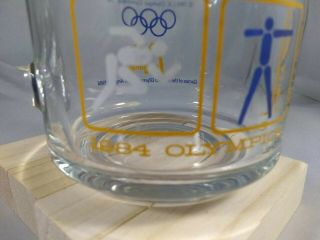 Vintage 1984 McDonalds XXII 23rd Los Angles Olympic Glass Coffee MUG Cup 3