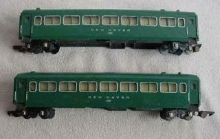 Vintage American Flyer Haven Coach Train Cars 605 Green