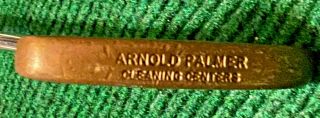 Vintage Golf Putter Arnold Palmer Cleaning Centers - Leather Wrap Grip 35 " 2 - Way