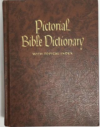 Vintage Pictorial Bible Dictionary W/topical Index 1966 Hc Zondervan Vgc