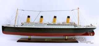 Rms Britannic White Star Line Olympic - Class Ocean Liner Wooden Ship Model 40 "