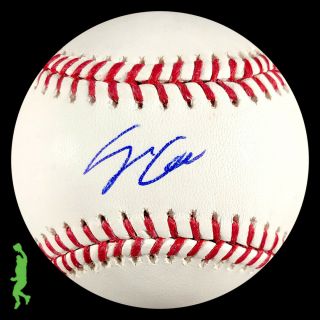 Jo Adell Autographed Rawlings Mlb Baseball Ball Angels Beckett Bas