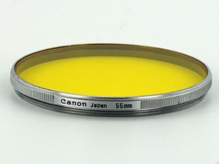 [exc,  5] Vintage Chrome Canon Y3 2x 55mm Yellow Filter F/s From Japan 236
