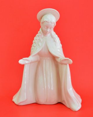 Vintage Goebel Hummel White Porcelain Figurine Virgin Mary Madonna 1960 