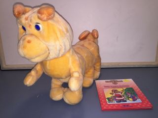 Vintage 1985 Gruuby Talking Animated Toy By World Of Wonder W/ Christmas Book