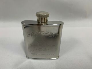 Vintage John Jameson & Son Irish Whiskey Hip Flask 2 - 1/2 Oz Ounce (a4)