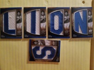 2009 Upper Deck Icons Immortal Lettermen Alex Karras Detroit " Lions " 5 Letters