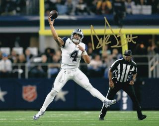 Dak Prescott Dallas Cowboys Signed Autograph 8x10 Photo