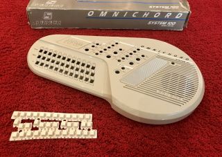 Vintage Suzuki Omnichord Om - 100 Synthesizer Shell Replacement W/ Buttons & Box
