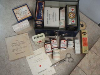 Vintage First Aid Wood 