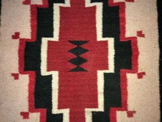 Vintage Native Navajo Indian Floral Ganado Rug Woven Blanket Southwest Antique