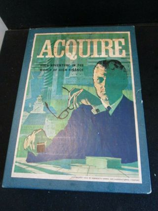 Vintage 1962 3m Bookshelf Games Acquire High Adventure In High Finance