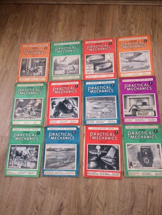 Practical Mechanics Magazines 1951 12 Months Jan - Dec