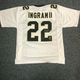 Orleans Saints Mark Ingram Autographed Jersey White - Signed Leaf