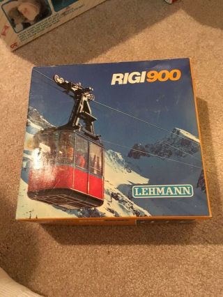 Vintage Rigi 900 Cable Car Railways Set W/ Box Lehmann West Germany G Scale