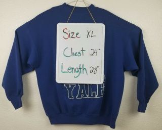 Vintage 90s Yale University Bulldogs Russell Athletic Sweatshirt,  Size Large Mens 3