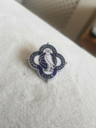 Sheffield Wednesday Fc Vintage Supporters Club Badge Maker T.  N Priest Brooch Pin
