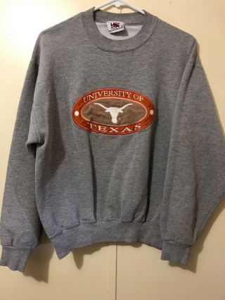 University Of Texas Size Medium Made In Usa.  Player Sportswear Sweatshirt