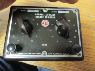 Vintage Cornell - Dubilier Model Rda Decade Capacitor