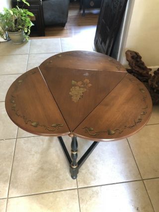 Heywood Wakefield Clover Drop Leaf Table Vintage Rare Gorgeous Great Condition