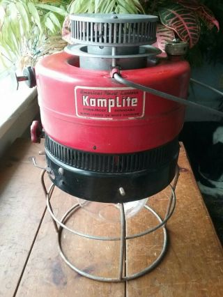 Antique Vintage 1950s Kamplite Inverted Lantern Model Il - 11a Stormproof