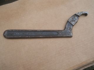 Vtg J.  H.  Williams Spanner Wrench 474 2 " To 4 3/4 " Adjustable - Usa