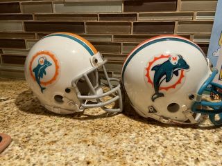 Vintage Miami Dolphins Mini Nfl Football Helmets