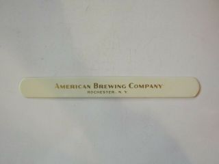 Vintage American Brewing Company Rochester Ny Beer Foam Scraper