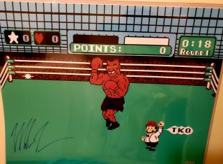 Mike Tyson Punch Out Signed 16x20 Boxing Photo - Autographed Tyson Holo