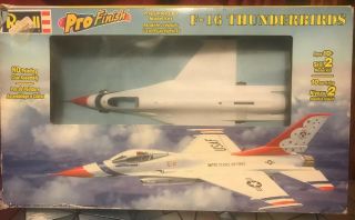 Vintage 2001 Revell Pro - Finish Model Kit F - 16 Thunderbirds 1:48,  Open Box