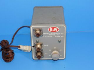 Vintage Barker & Williamson T - R Antenna Switch 381