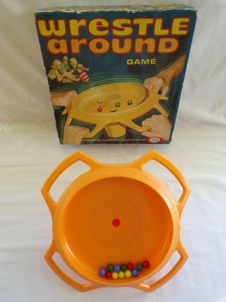 Vintage 1969 Wrestle Around Game - Complete By Ideal Toy Corp.  - No.  2345 - 7.