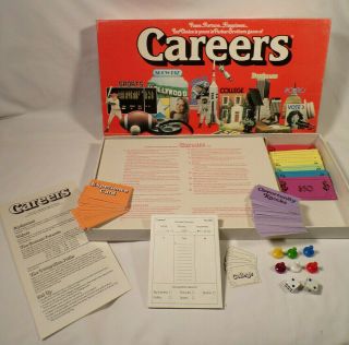 Vintage 1979 Careers Board Game - 100 Complete By Parker Brothers.