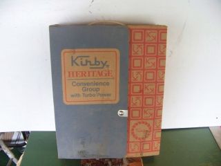 Vintage Kirby Heritage Convinience Group W/turbo Power In Case