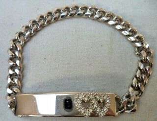 Stunning Vintage Estate Silver Tone Chain 6 3/4 " Bracelet 2785y