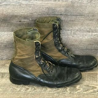 Vintage Addison Vietnam Jungle Combat Boots Gren/black Men 