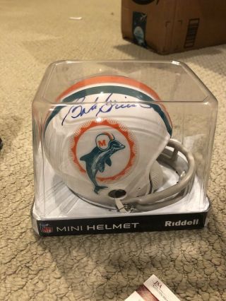 Bob Griese Miami Dolphins Signed Mini Helmet Jsa Authentication