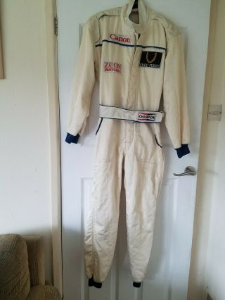 Red Vintage Flame Proof Racing Overalls