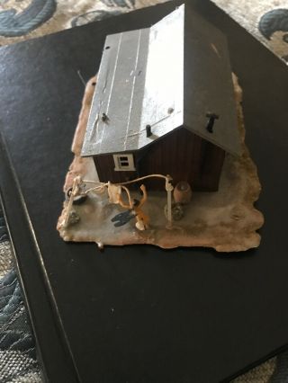 Vintage Ho Scale Model Railroad Building Trackside Shanty Lifelike
