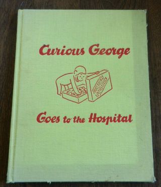 Vintage 1966 Curious George Goes To The Hospital Children 