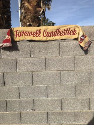 San Francisco 49ers Farewell Candlestick Park Commemerative Scarf